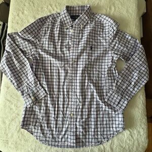 Ralph Lauren Girls Checkered Shirt - Blue and White
